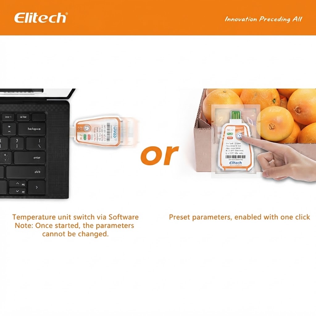 TERMOMETRO DIGITAL Tipo DATA LOGGE, 1 PANT °C/ °F Min/Máx PORTATIL/DESECHABLE P/TRANSPORTE VIAJE C/CERTIFICADO, ELITECH RC-17 Cod: EQ-TERHIG3000 ELITECH/USA, Mod GLO 5 - Imagen 5