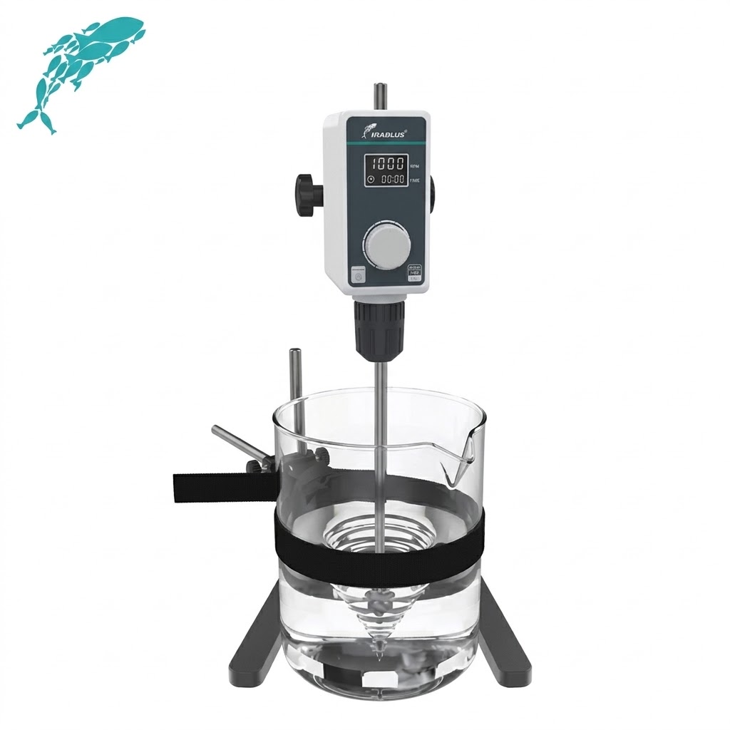 AGITADOR MECANICO C/PROPELA TIPO PALETA y HOMOGENIZADOR, VELOCIDAD VARIABLE 50-1200 rpm 110V/50 Hz, Cap.Max. 20 Lit COD: EQ-AGITAD7152 JOAN-LAB, Mod. OS-30S - Imagen 2