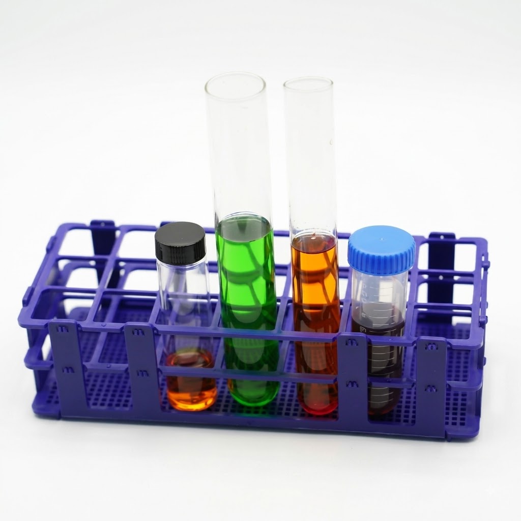 GRADILLA PLASTICA PARA TUBO ENSAYO 30 mm.Ø Cap. 21 Pts. AUTOCLAVABLE, LSVERDE/USA #LV2030Cod: ML-GRATUE3077
