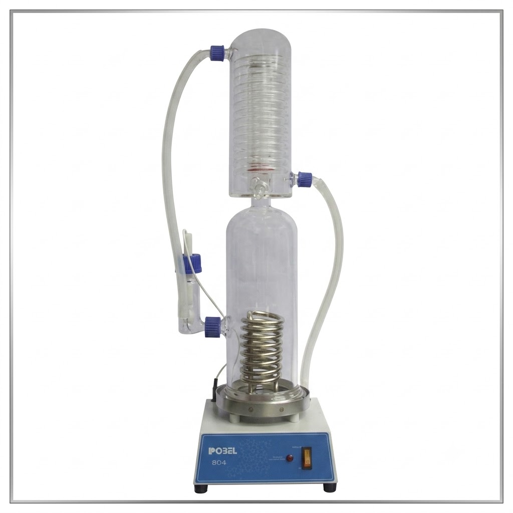 DESTILADOR DE VIDRIO AGUA POBEL MODELO 804 - 4 L/HORA