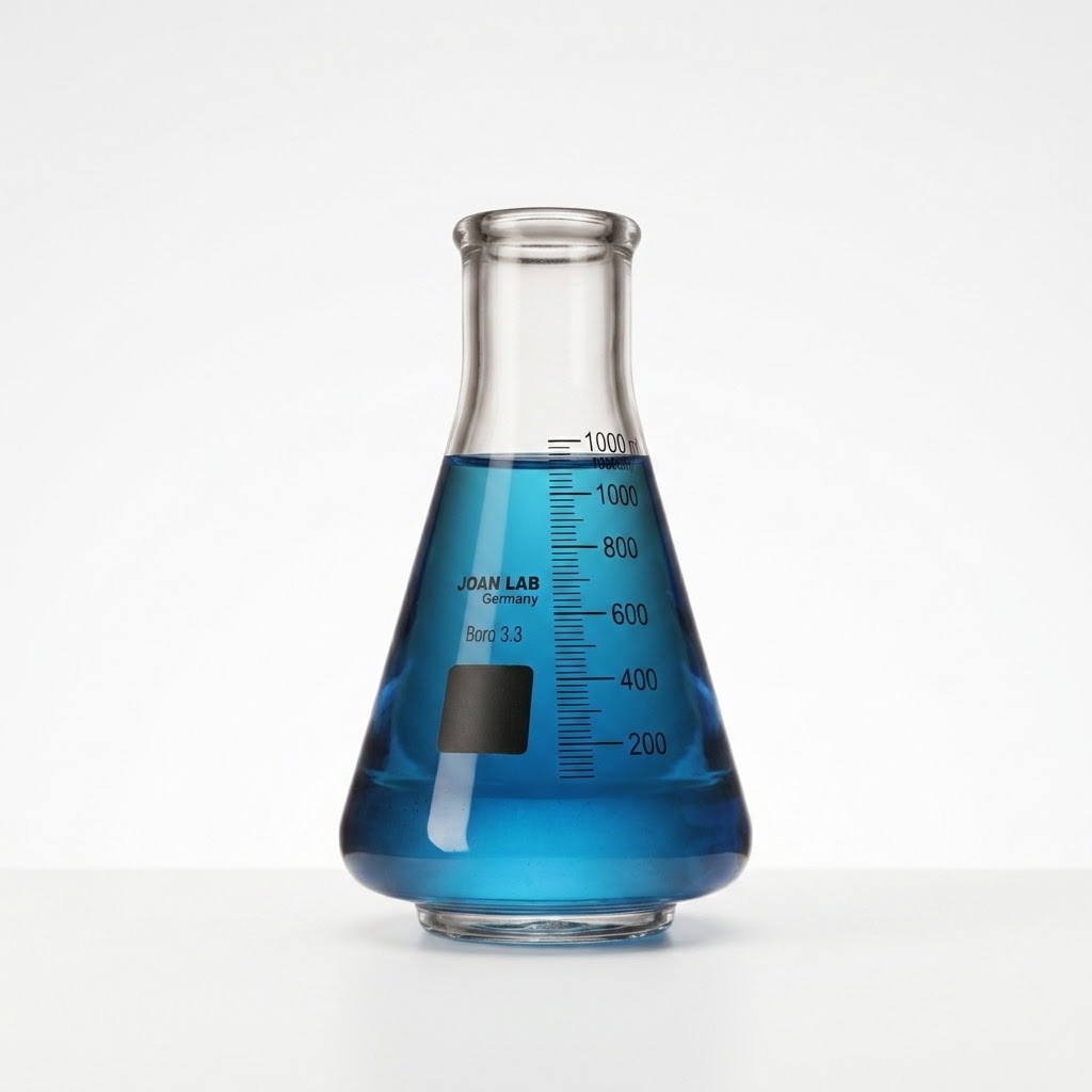 FIOLA ERLENMEYER VIDRIO CAP. 10000 ML. "A" 3.3 BOROSIL, COD: VD-FIER1212000 JOANLAB #1121-10000